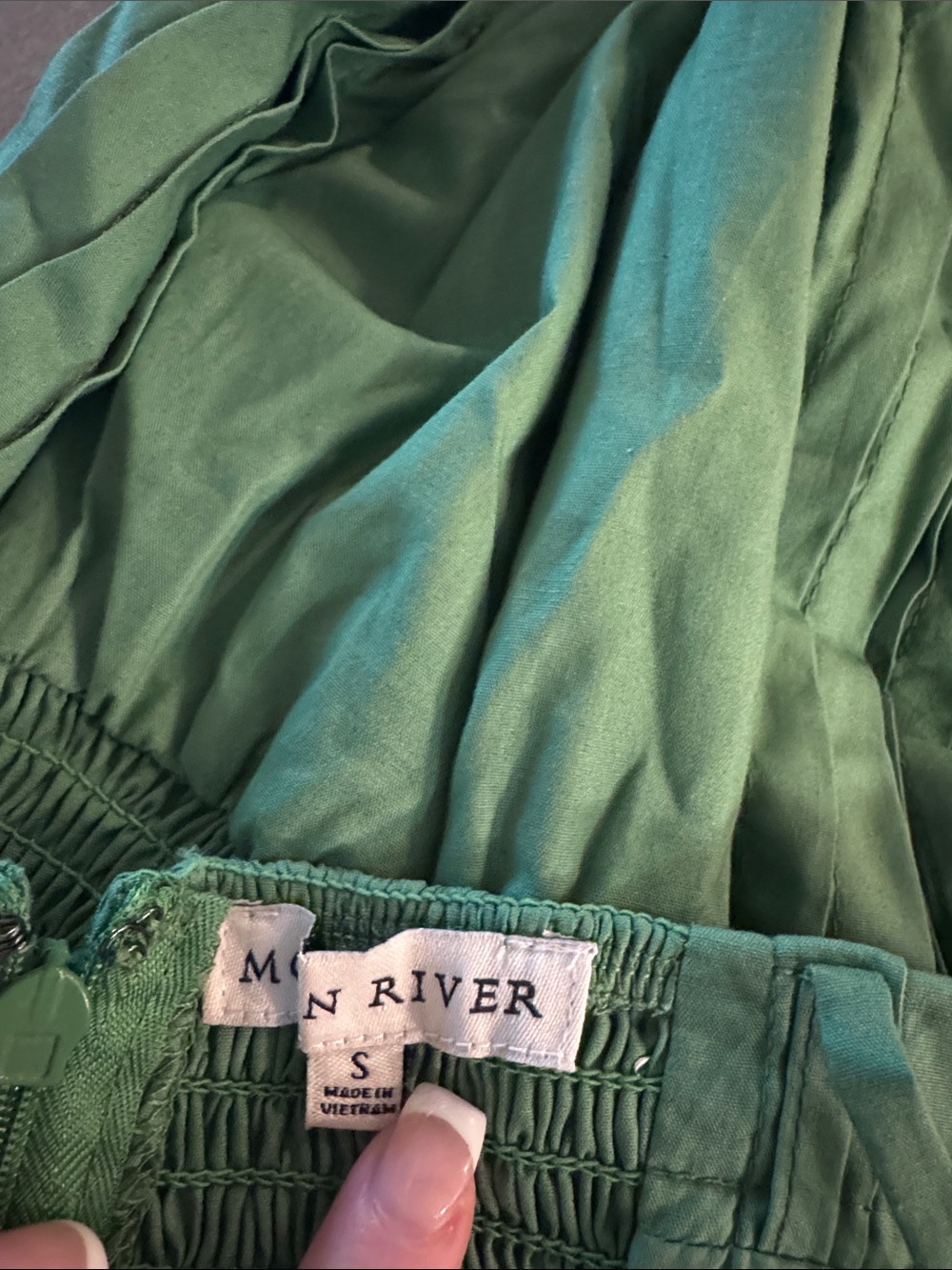 Tuckernuck Green Midi Sundress with Tie Straps - Picture 3 of 3